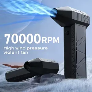 Cordless Compressed Air Duster, High-Speed Turbo Air Blower, Rechargeable Handheld Dust Cleaner for Keyboard, Computer, Car & Home Electronics.
