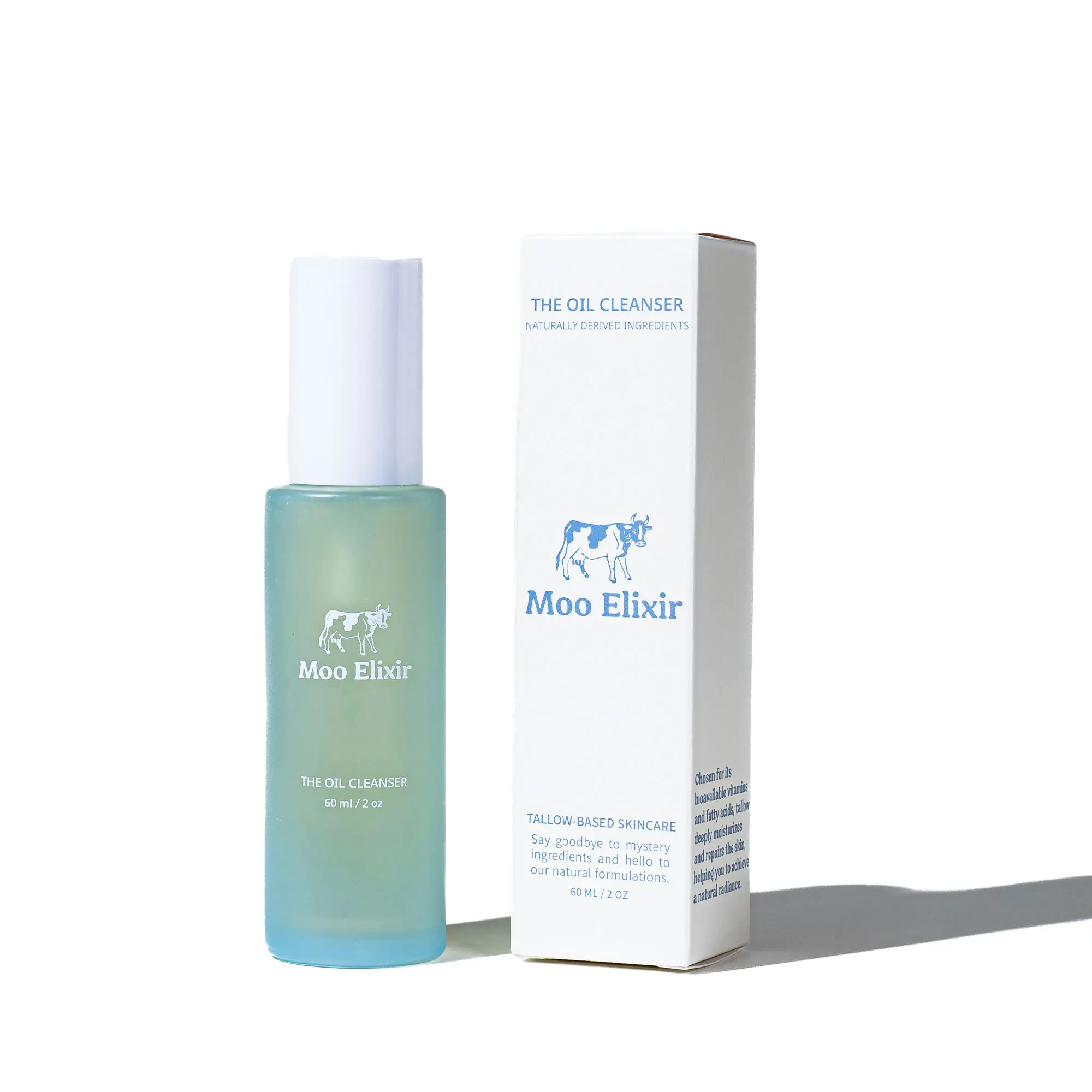 Moo Elixir - The Oil Cleanser | Hydrating & Soothing Formula | Dissolves Makeup, Dirt, and Impurities | Suitable for All Skin Types | 2oz