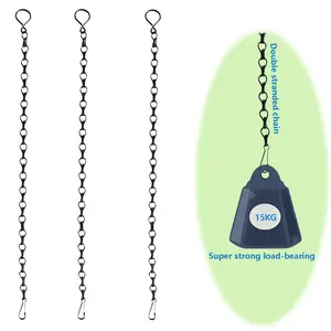 Hanging Chain, 3 Counts/set Iron Hanging Chain Single Layer Design, Durable for Bird Feeder, Wind Chime, Outdoor Indoor Decoration, Home Decor Supplies