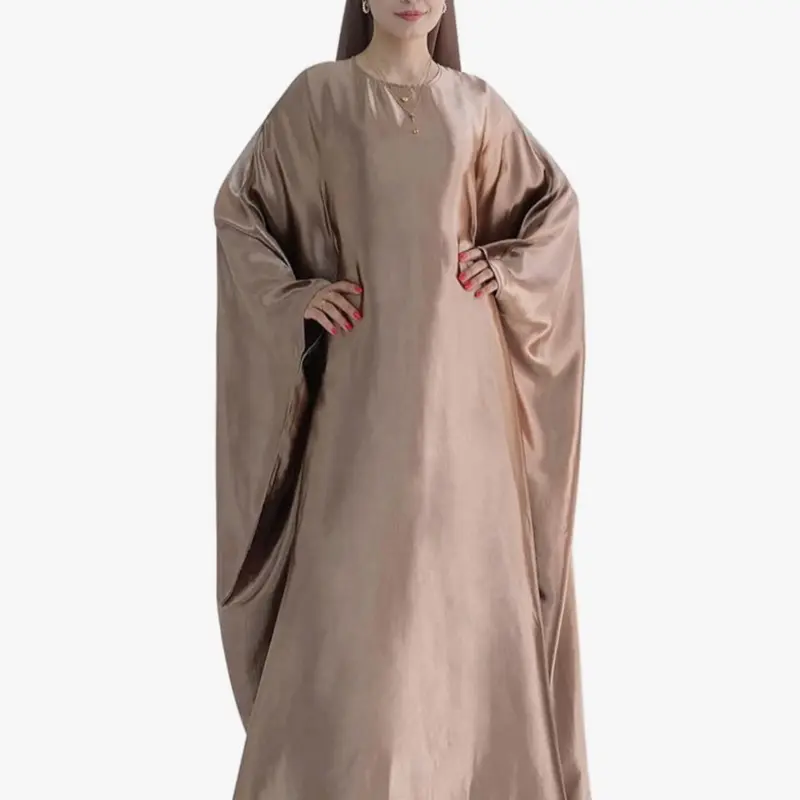 khalat Abaya Muslim Dress Women Satin Prayer Dress Batwing Long Sleeve Middle East Arabian Robe with Hijab - TikTok Shop khalat Abaya Muslim Dress Women Satin Prayer Dress Batwing Long Sleeve Middle East Arabian Robe with Hijab - TikTok Shop