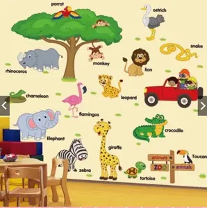 DECAL DÁN TƯỜNG- TỔNG HỢP CÁC TRANH DÁN TƯỜNG ĐỘNG VẬT CHO BÉ