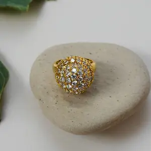 Austrian Crystal Dome Statement Ring, Gift Ideas