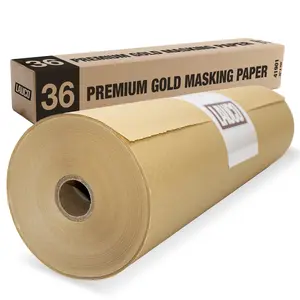 Heavy Duty Industrial Automotive Painters' Multi-Purpose Masking Paper, 18 in & 36 in x 750 ft Paint Protection Sheet