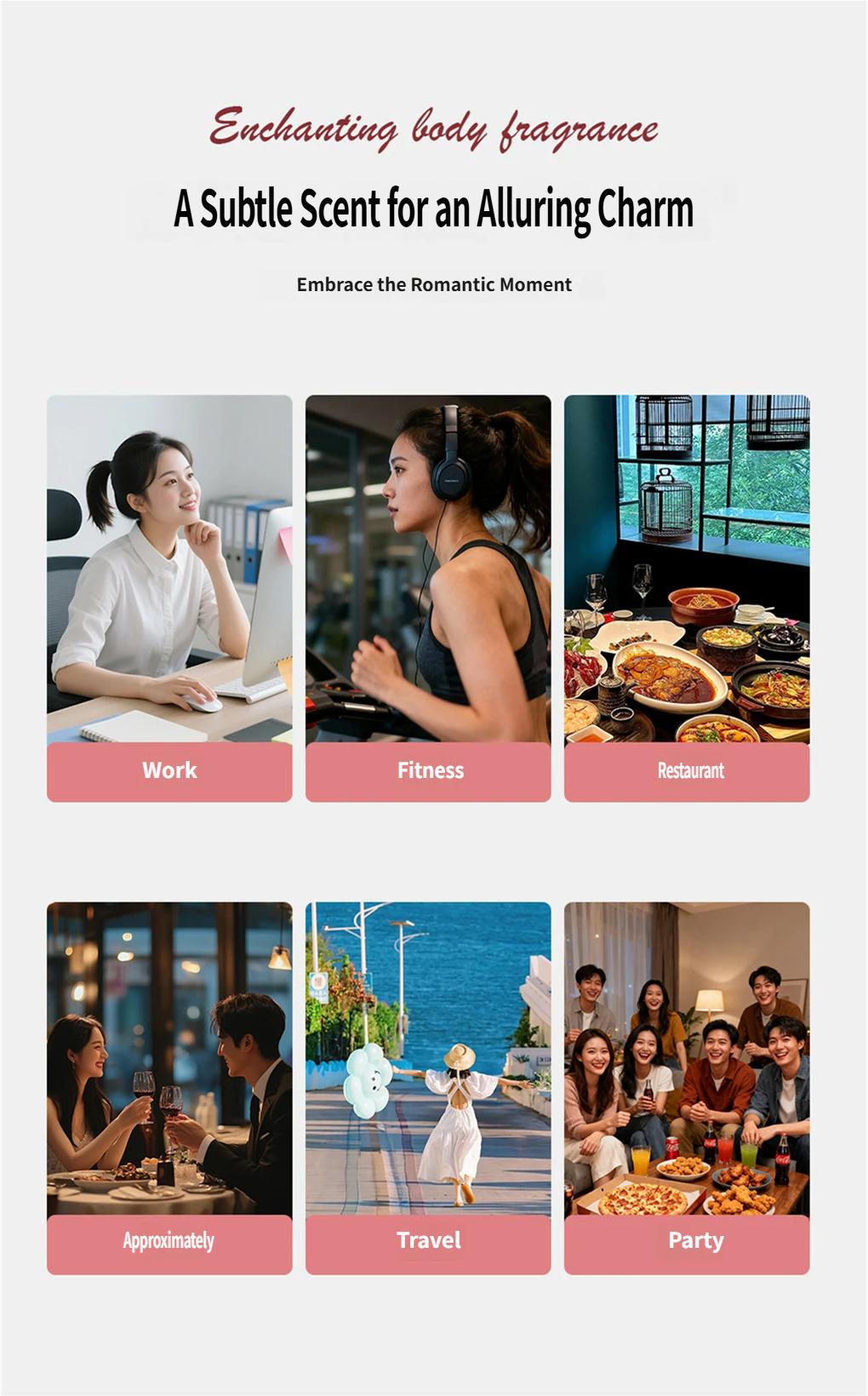 EBYVEN Pagoda Perfume Soft Powder Scent Eau De Toilette Perfume Natural Fragrance Spray 35ml/1.1FL.OZ. Suitable For Daily Use For Working