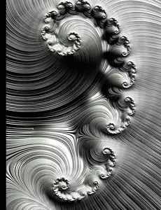 Composition Notebook - College Ruled, 100 Sheets: Mandelbrot Set Fractal Art - Angel Wings (200 Pages, 7.5" x 9.75") (Mandelbrot Set Fractals)