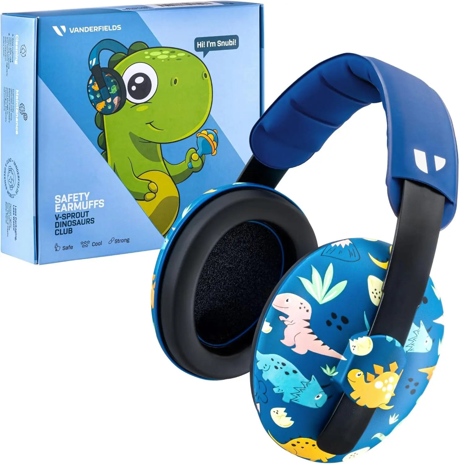 Vanderfields Infant Baby Toddler Ear Muffs 21dB - Noise Cancelling Hearing Protection for Babies from a Few Months up to 3 Years - BPA Free Silicone Free Adjustable Headband - 9 Color Options