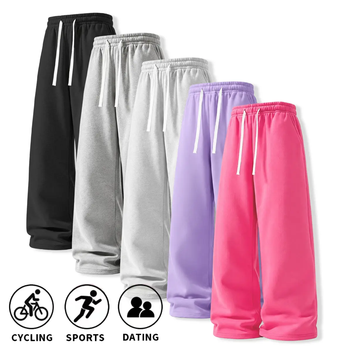 Women’s casual pants, cotton, solid color, soft and comfortable, suitable for everyday wear and sports activities; women’s long pants, women’s bottoms, women’s cotton long pants daily wear pant