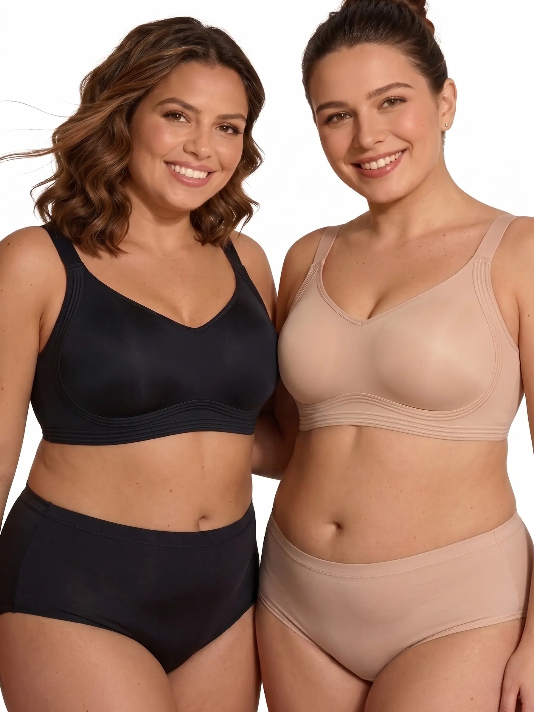 SoFlace Women's Buttery-Soft Jelly Wireless Bra - Push-Up, Full Coverage, No-Poke Wire, Fleece Support, Seamless T-Shirt Style, Adjustable Straps, Everyday Comfort, Sports Use