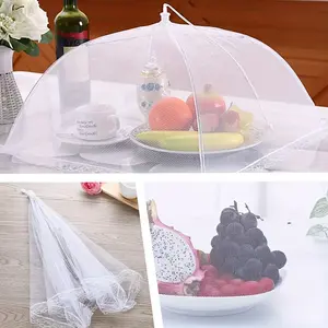 The 1pc fine-mesh dust-proof and insect-proof collapsible food mesh cover is portable and suitable for both home, Kitchen and outdoor use. It doesn't take up much space, is breathable, and is stable and durable