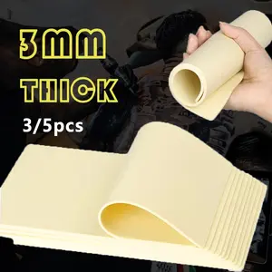 3/5pcs Tattoo Practice Skin Sheets, 3mm Thickness Dual-Sided Silicone Micro Blade, 8x6 Inch, Suitable for Beginners & Professionals