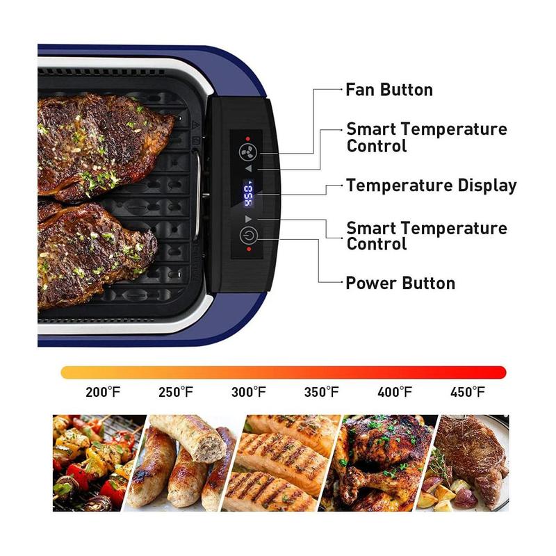 Cusimax Electric Portable Indoor Smokeless Grill