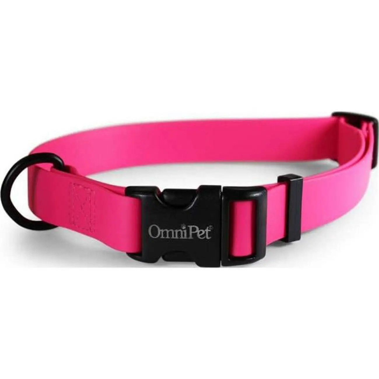 Leather Brothers 19144-RB 1 x 18 x 26 in. Carnival Biothane Dog Collar, Raspberry