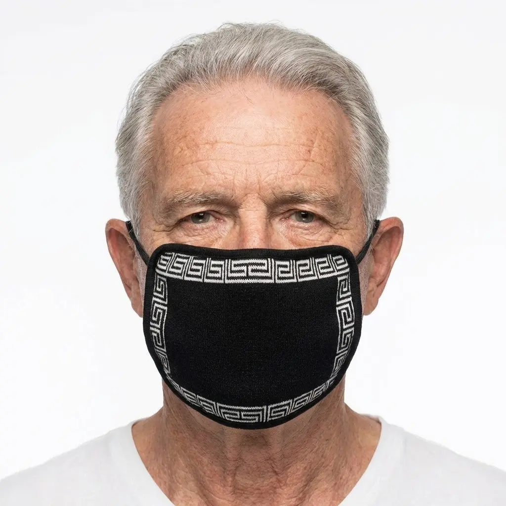 Prestige Fabric Black Face Mask 100