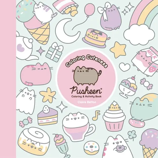 Coloring Cuteness: A Pusheen Coloring & Activity Book -- Claire Belton, Paperback, Coloring Pages, Characters