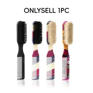Double-sided Beard Brush & Cleaning Brush, 1 Count Multifunctional Heatless Styling Tool for Men, Perfect Beard Care and Hair Management Tool, Grooming Brush