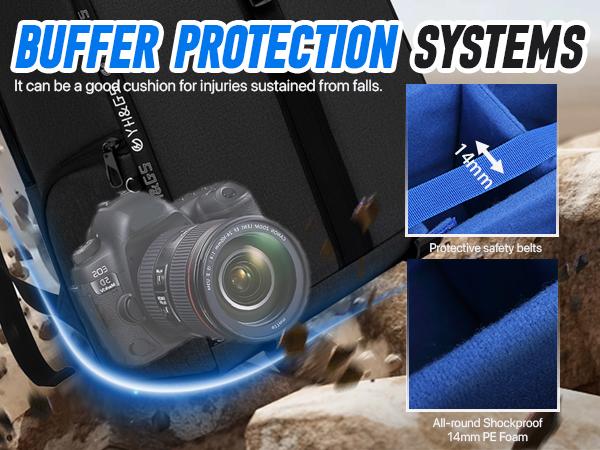 Camera Backpack Large Capacity - Water Resistant Multi Compartment For DSLR Laptop Drone Men Women