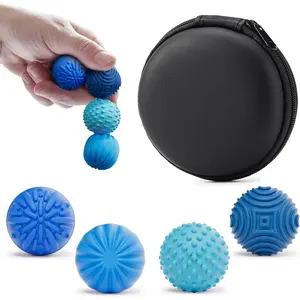 luckdoor Silicone Magnetic Balls Fidget Toys for Adults & Teens,4PCS Stress Relief Sensory Toys for Autism ADHD Anxiety,Fun Textures Gadgets,Office Desk Toy,Stocking Stuffers for Men Women Teen GiftsIAUM