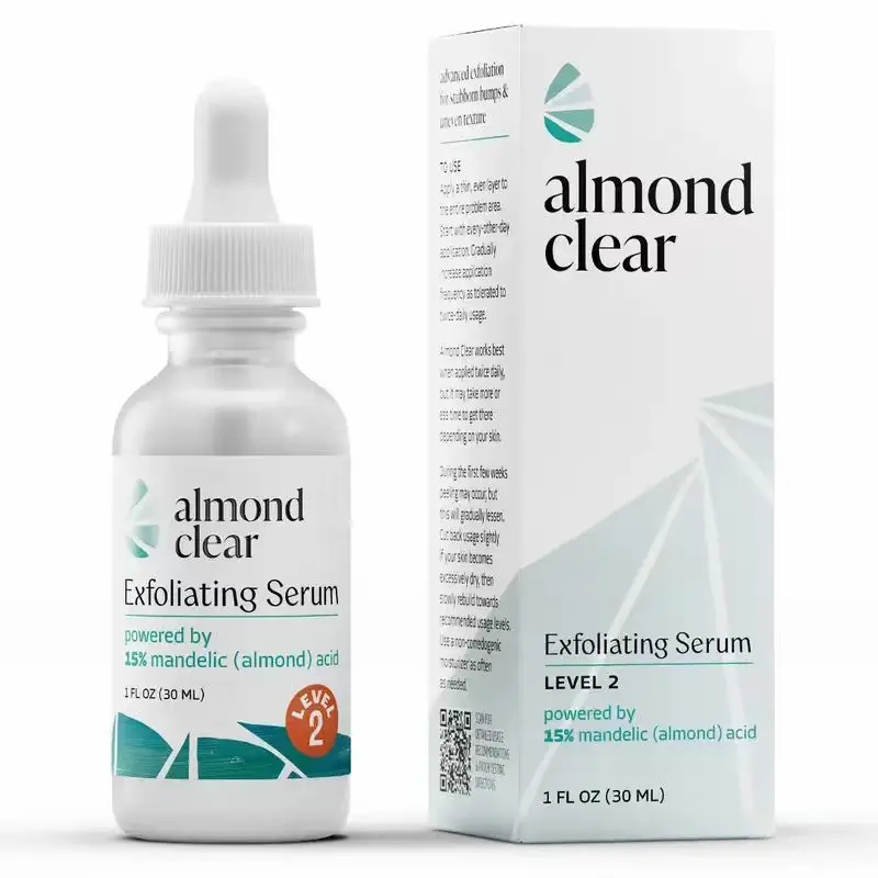 Level 2 Mandelic Acid Serum | Body Acne Treatment, Clear Butt Acne, Folliculitis, Fungal Acne, Hyperpigmentation, Ingrown Hairs | Daily Skincare, Safe for Sensitive Skin, Skin Repair, Fungus