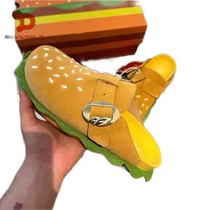 Hamburger  Lightweight Women's and Men's Sandals with Quick Drying Material and Adjustable Straps - Walking Shoes, Footwear Comfort