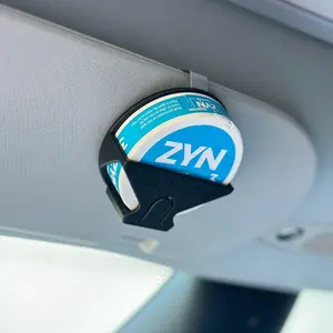 Sun Visor Clip Holder Organizer For Pouch Cans - Sleek Secure Fit Pouch Cans - Durable Metal Clip - Unique Gift for Him - Made in USA