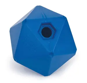 Shires Ball Feeder Horse Equine Stable Toy Treat Ball - 9 Inch Blue Boredom Breaker Blue