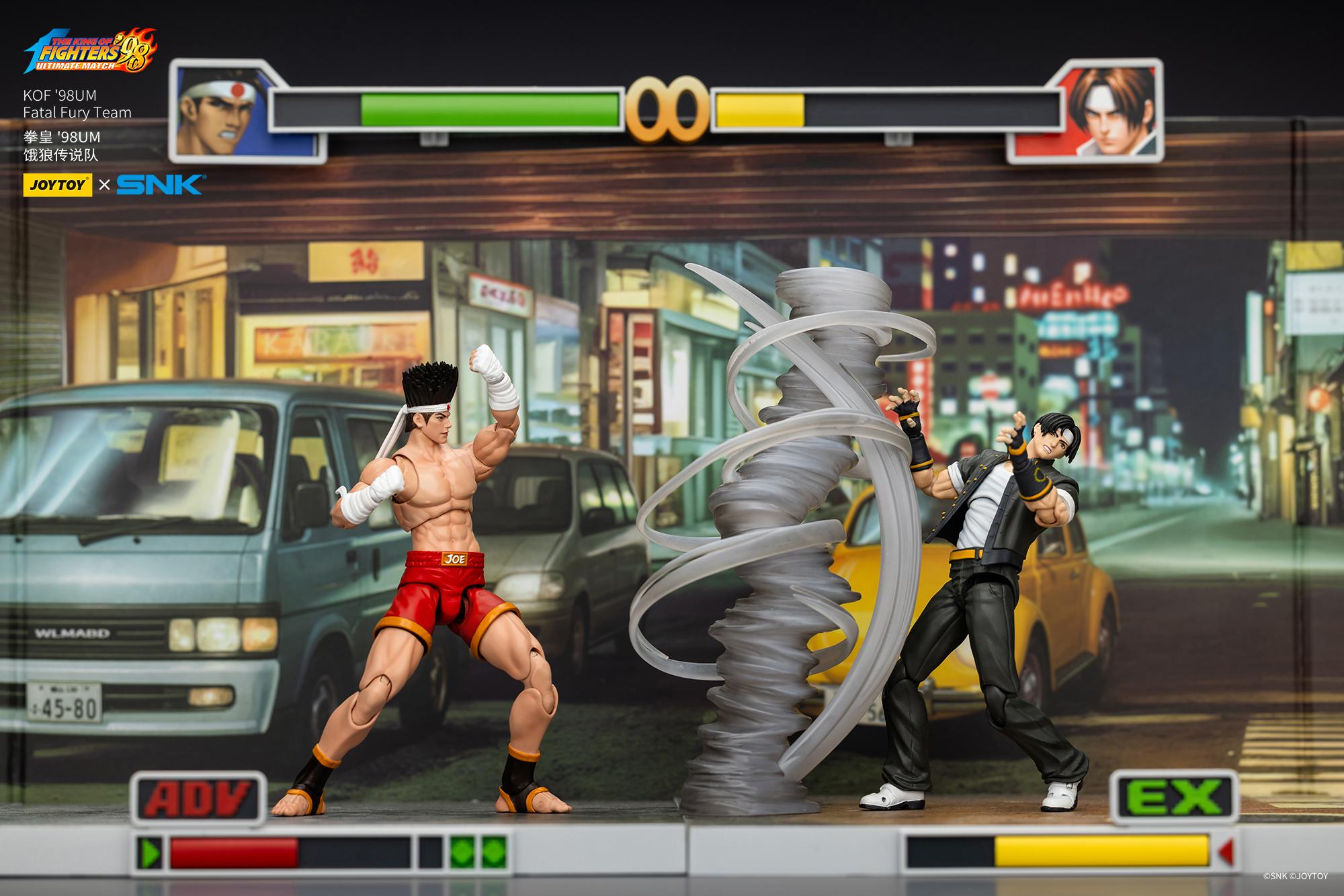 JOYTOY SNK 1/18 Action Figures KOF '98UM Fatal Fury Team Terry Bogard Andy Bogard Joe Higashi