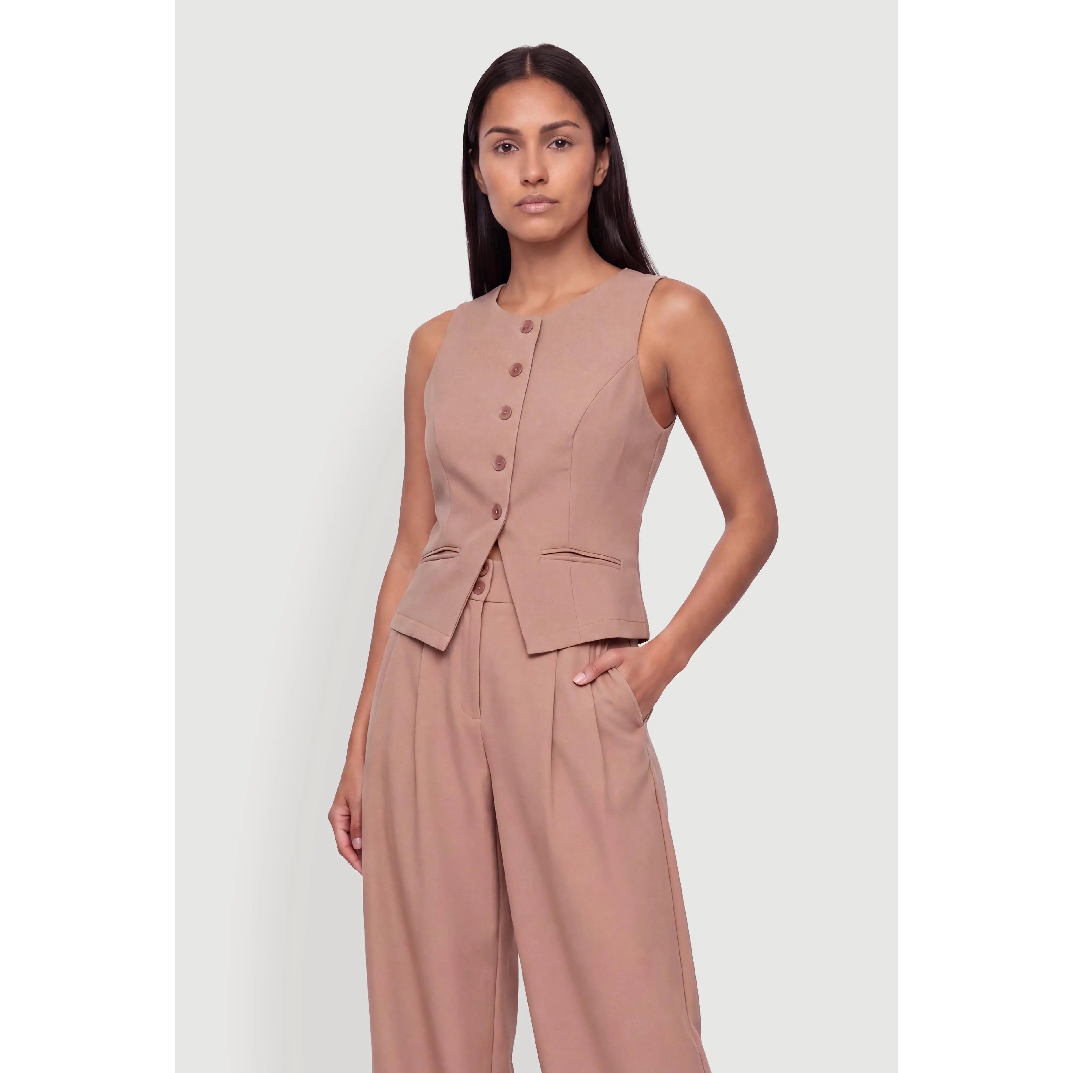 Tailored Button Front Waistcoat