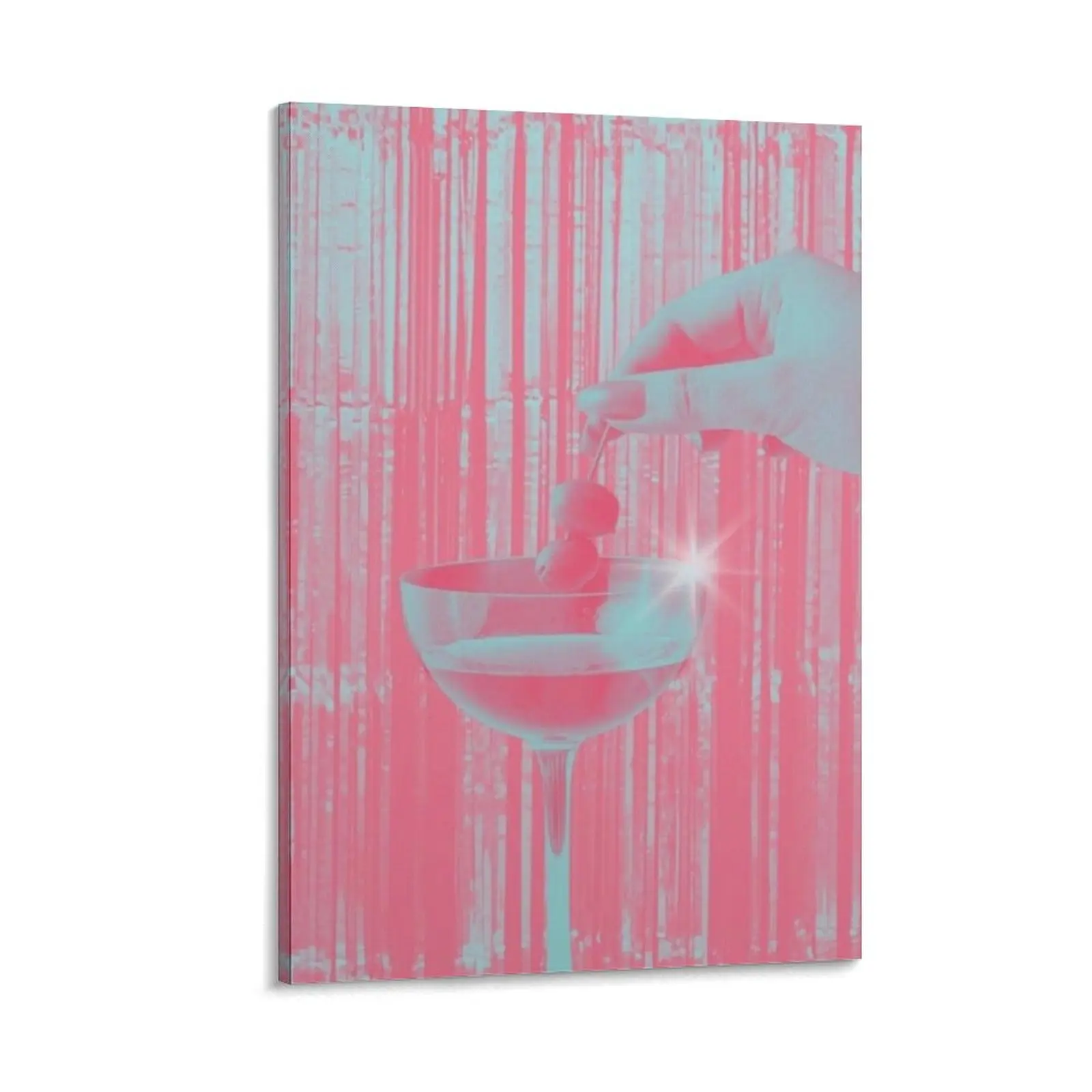 Retro Glow Neon Lights Canvas Wall Art Print, New Multi-Size Painting, Fashionable Home Decor for Bedroom & Bar, Ideal Gift