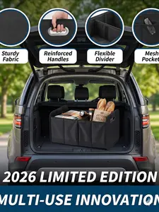 2026 Limited Edition Space-Saving Foldable Car Trunk Storage Box -- Sturdy Oxford Cloth Storage Box with Reinforced Handle, Ideal for Sedans and SUVs