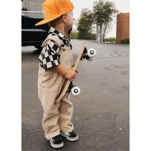 Cream Corduroy Overalls
