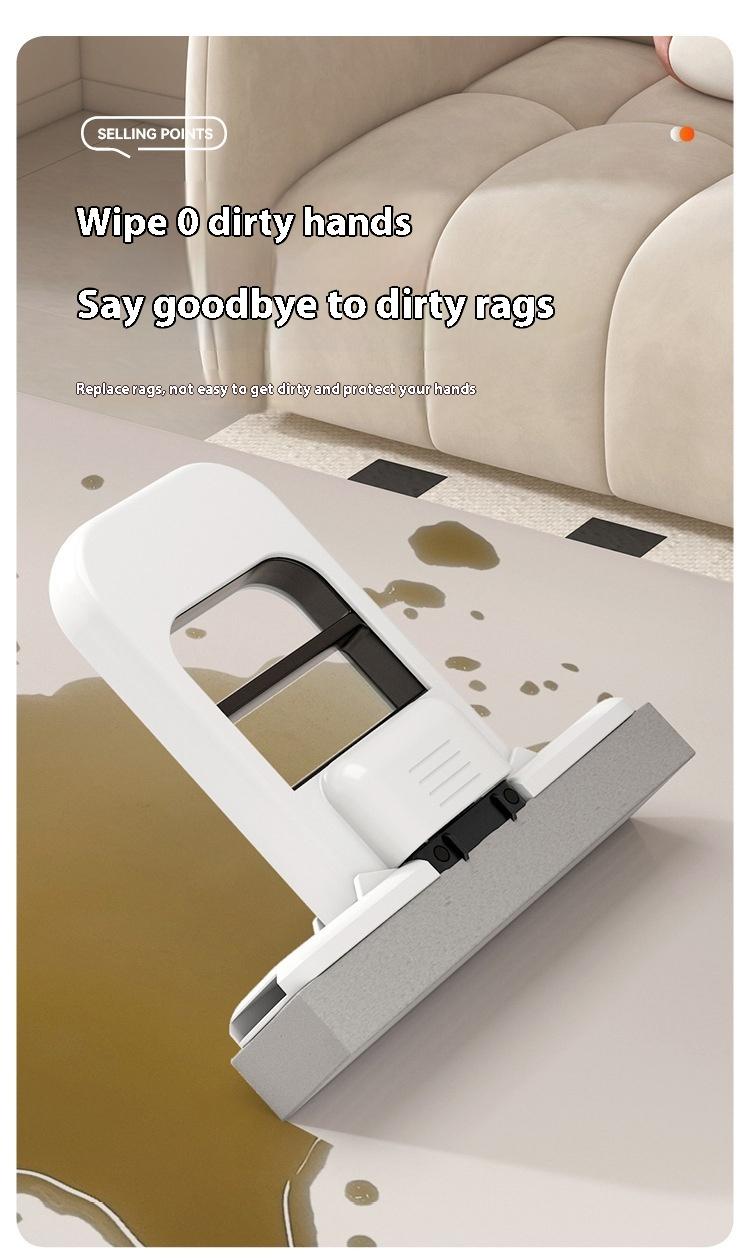 Handheld Mini Foldable Desktop Mop Small Cotton Mops Sponge Cleaning Tool For Bathroom Kitchen Desktop Glass Living Room Car