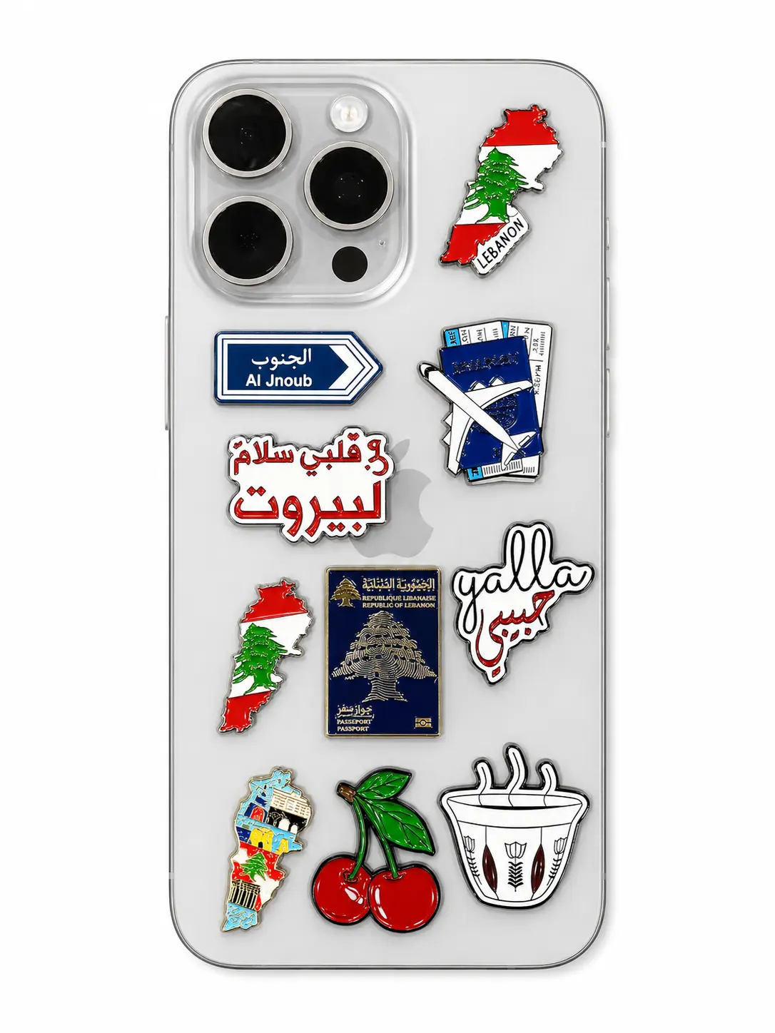 Metal Phone Stickers - Lebanon Edition