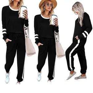 2 piece sets women Sweatsuit Outfits for Womens Crewneck Sweatshirts Pullover loungewear jogger set soft comfortable Casual Fashion Cozy holiday Christmas Xmas gift back to school