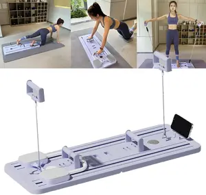 Multifunctional Abdominal Board, Home Gym Equipment, With Built-in Timer, Knee Pads and Adjustable Handles power rack