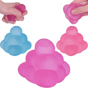 Frosted Triangle Ice Cube Squishy Toy,Maltose Stress Relief Fidget Sensory Toy Anxiety Relief Focus Desk Toy Easter Gift