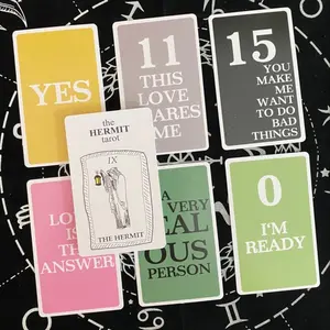 The Hermit Tarot Card Game, Tarot Card Decks, Classic Tarot Cards, 1 Box Divination Fortune Telling Oracle Training Cards, Board Game, Party Game Supplies