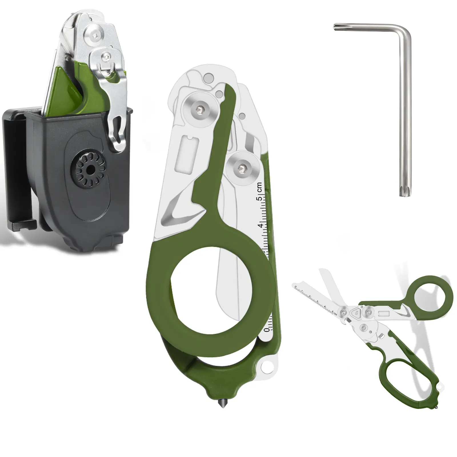 Military Green + Scabbard + Wrench