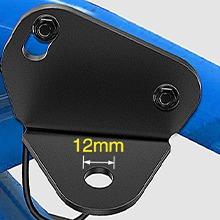 Nilight 2 PCS Rear Pillar Flag Antenna Mounting Brackets, LED Whip Light Mounts Compatible with Can-am Maverick X3 2017-2021