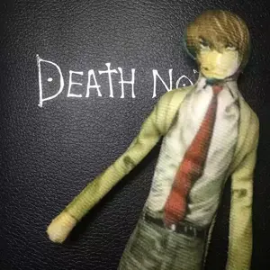 Anime Death Note L.Lawliet Light Yagami Cosplay Doll Plush Stuffed Dolls Abstract Joint Flexible Room Decoration Halloween Props