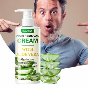 Rozino Aloe Vera Hair Removal Cream 100g, Gentle Dual-Action Care, Natural Aloe Essence, Soothes Skin, Moisturizes, Suitable for Arms & Underarms, Body Care, Moisturizing, Soothing