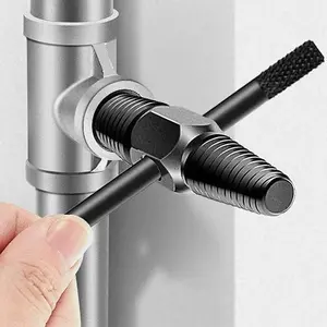 Faucet broken thread extractor, universal water pipe angle valve broken screw extractor, disassembly tap, broken thread removal tool