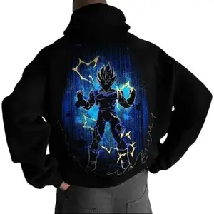 Prince Vegeta Hoodie – Cotton Anime Pullover for Dragon Ball Lovers Menswear Sweatshirts