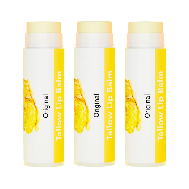 Tallow Lip Balm - Long Lasting, Deep Moisturization, Smooth Skin, Ingredients Skincare Nourishing Comfort Moisture