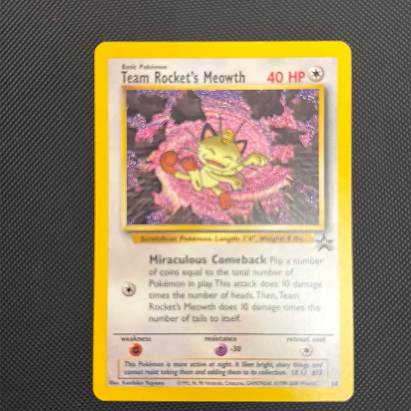 Team Rockets Meowth Black star promo