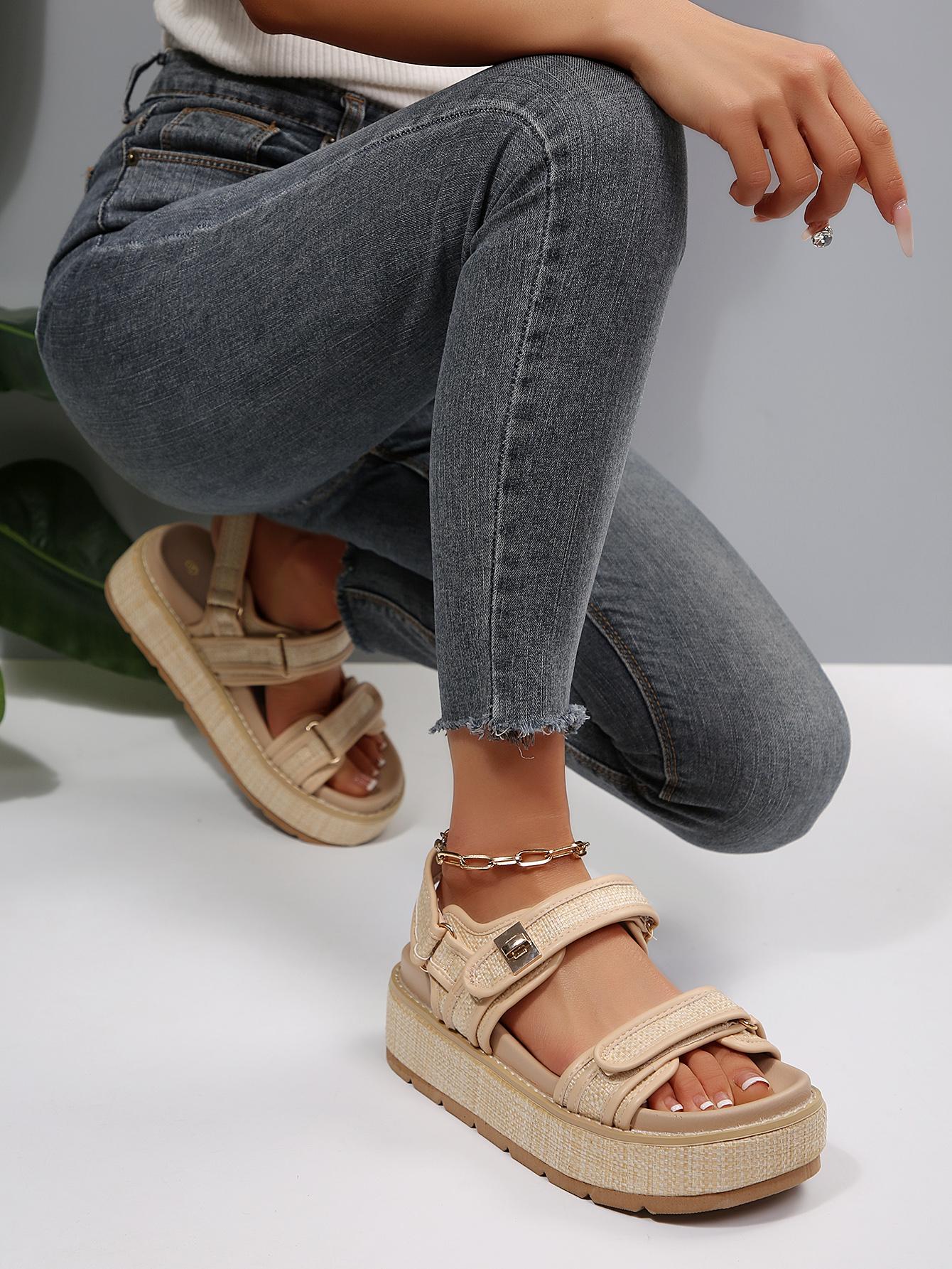 Women's Schoolbag Buckle Thick-Soled Platform Sandals Perfect Gift