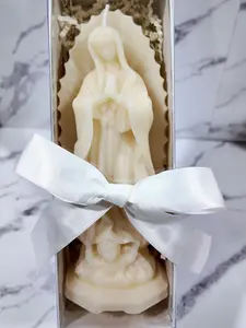 Virgen de Guadalupe Candle - Handmade Candles for Mothers Day, Ideal Gift Set for Decorative Decoration