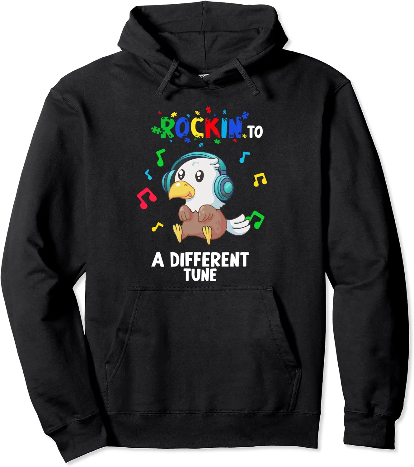 Rockin' to a Different Tune Autism Warrior Pullover Hoodie - Tatyanata Shop 65B0CJB8HRLV