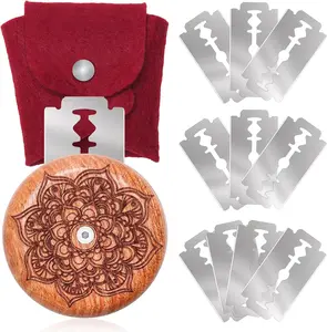 Bread Scoring Tool, 1+10 Pcs  Bread Lame  For Sourdough Bread Lame Wooden Bread Lame Dough Scoring Tool Include 10  and Storage Cover