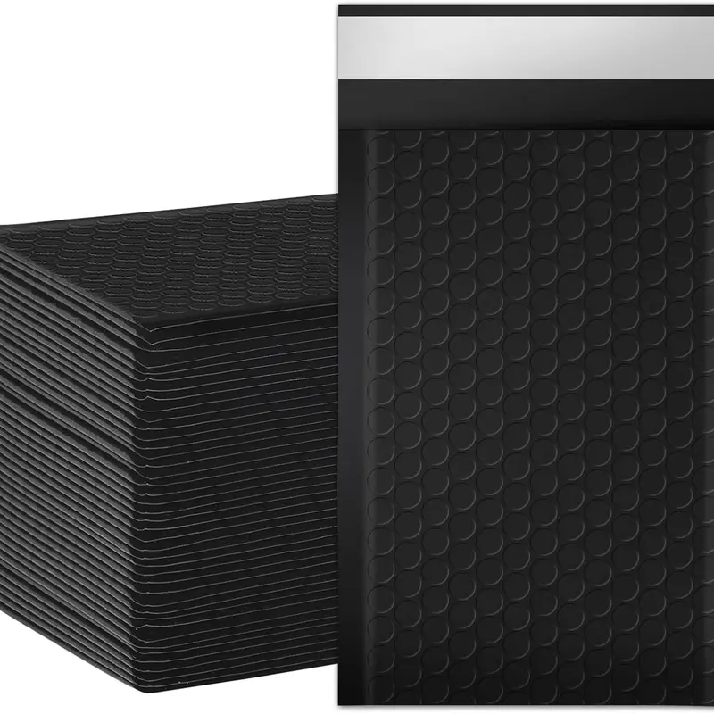 Padded Mailing Envelopes, 4x7 in Plastic Shipping Envelopes (Polyethylene) - Pack of 50 Opaque Self-Seal Adhesive Waterproof Bubble Bags for Home Supplies Storage, Shipping & Packaging