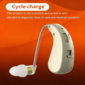 Wireless Earphone, Rechargeable Earphone with Silicone Ear Cap, Ear Hanging Headphone for Elderly, Sports & Outdoor Accessories, Audio